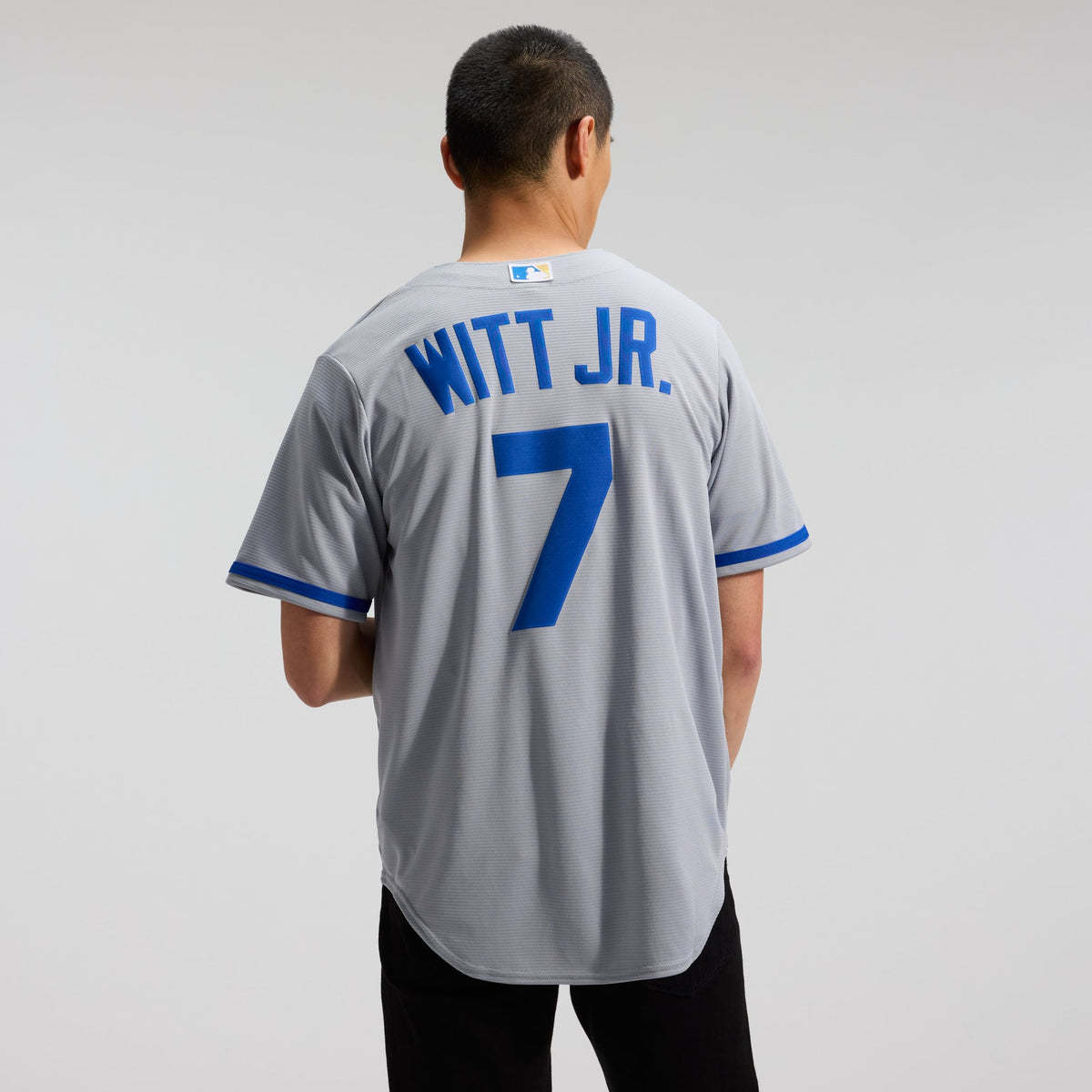 Men's Kansas City Royals Bobby Witt Jr. Nike Gray Road Replica Jersey