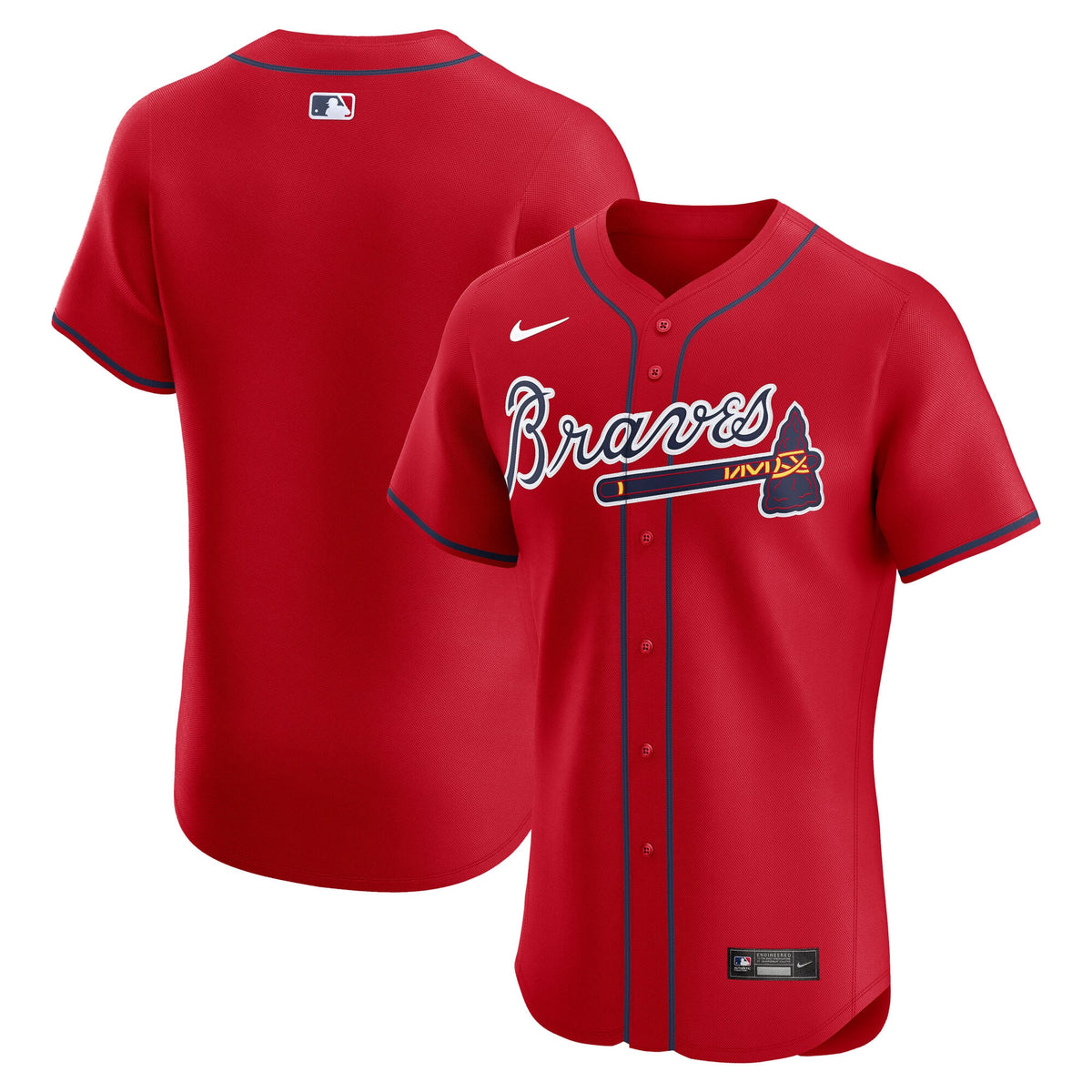 Men's Atlanta Braves Nike White Home Elite Jersey
