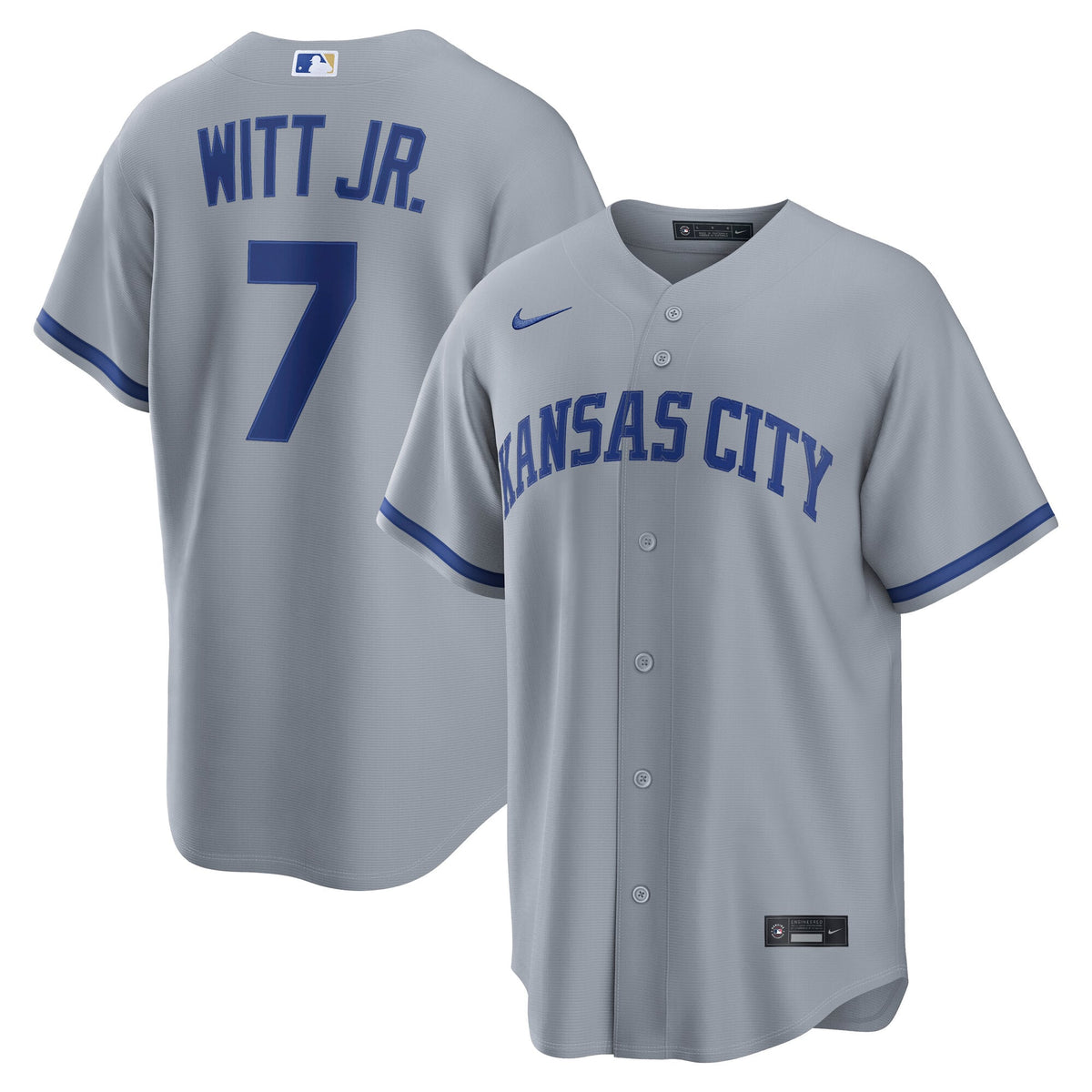 Men's Kansas City Royals Bobby Witt Jr. Nike Royal Alternate Replica Jersey