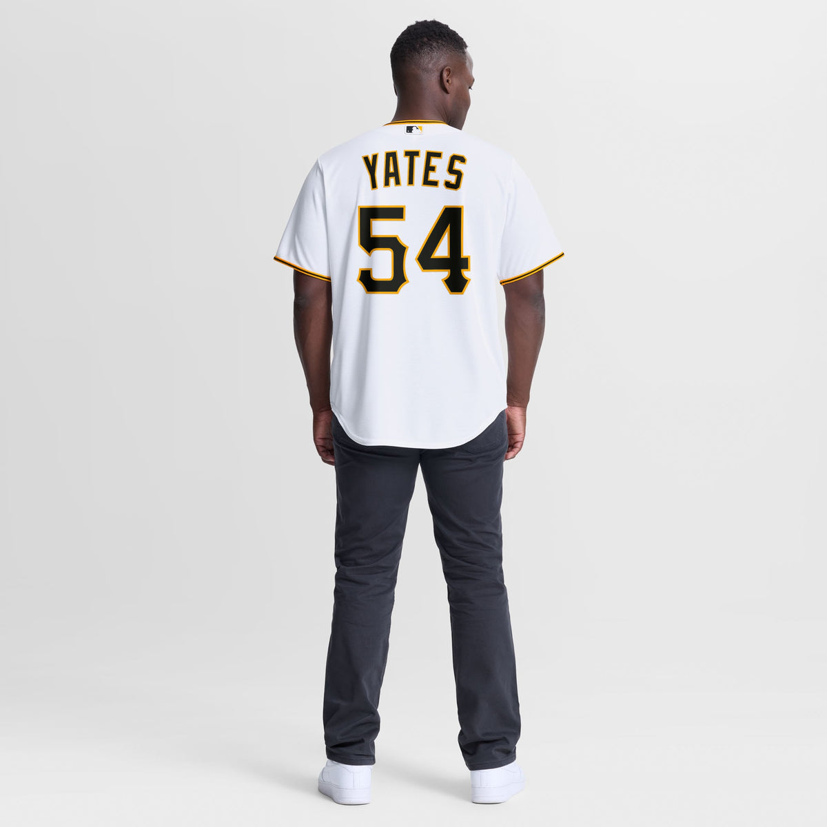 Men's Pittsburgh Pirates Kirby Yates Nike White Home Replica Jersey