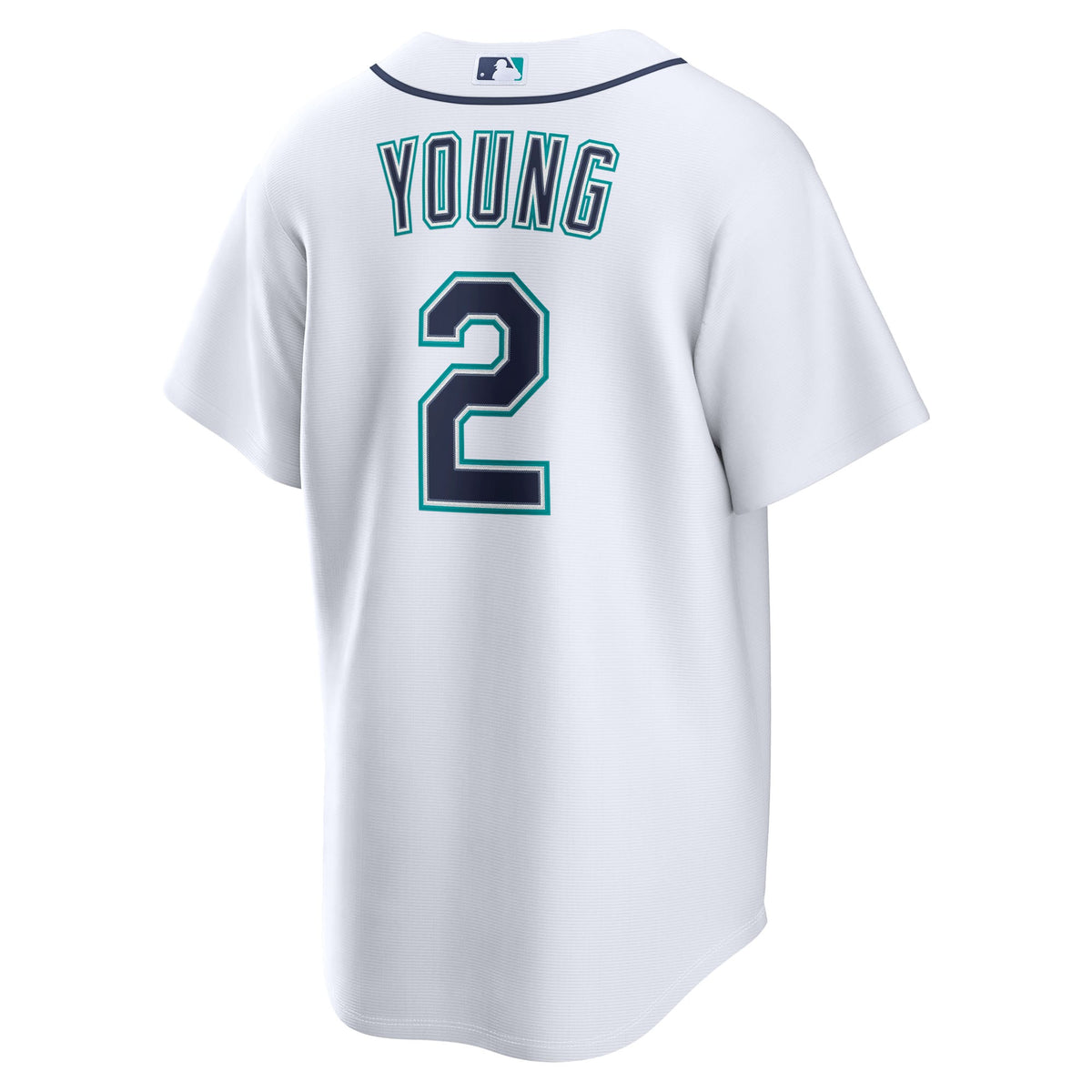 Men's Seattle Mariners Cole Young Nike White Home Replica Jersey