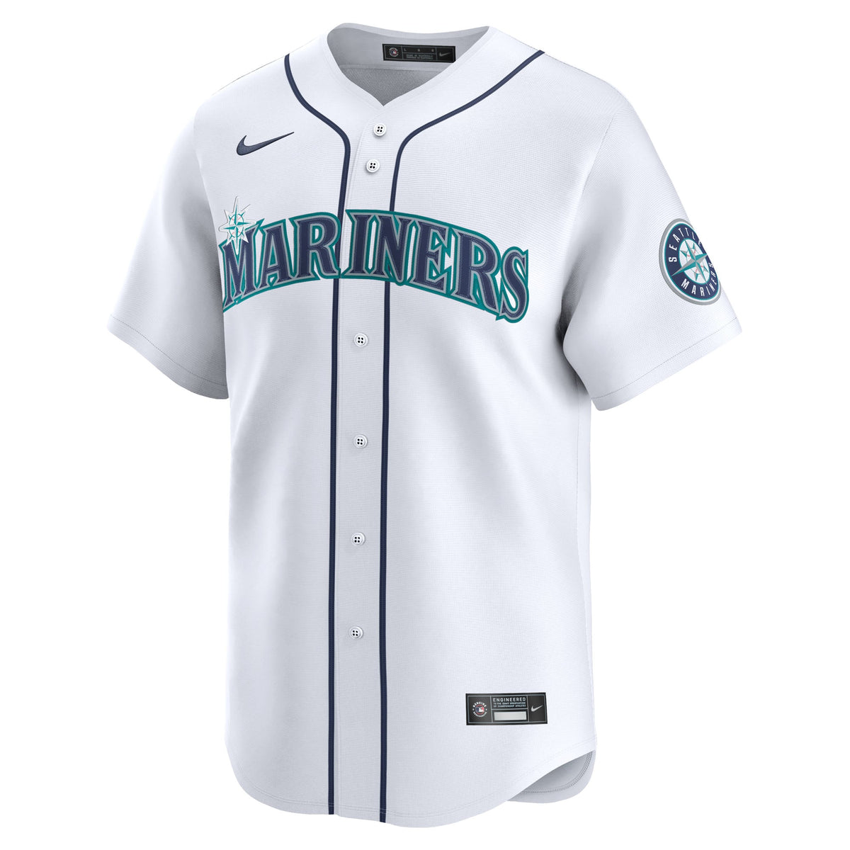 Men's Seattle Mariners Cal Raleigh Nike White Home Limited Player Jersey