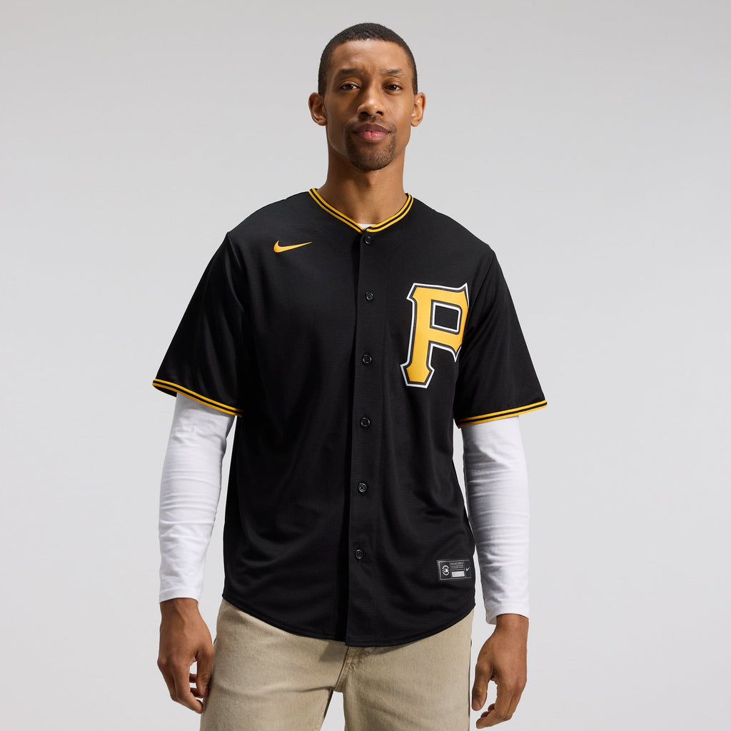 Men's Pittsburgh Pirates Nike Black Alternate Replica Team Jersey