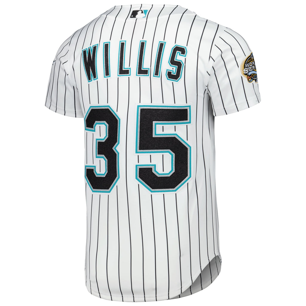 Men's Florida Marlins Dontrelle Willis Mitchell & Ness White Cooperstown Collection Authentic Jersey