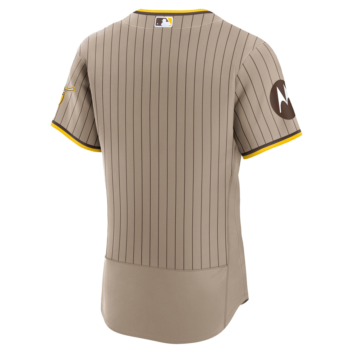 Men's San Diego Padres Nike Brown Road Sponsor Patch Authentic Jersey