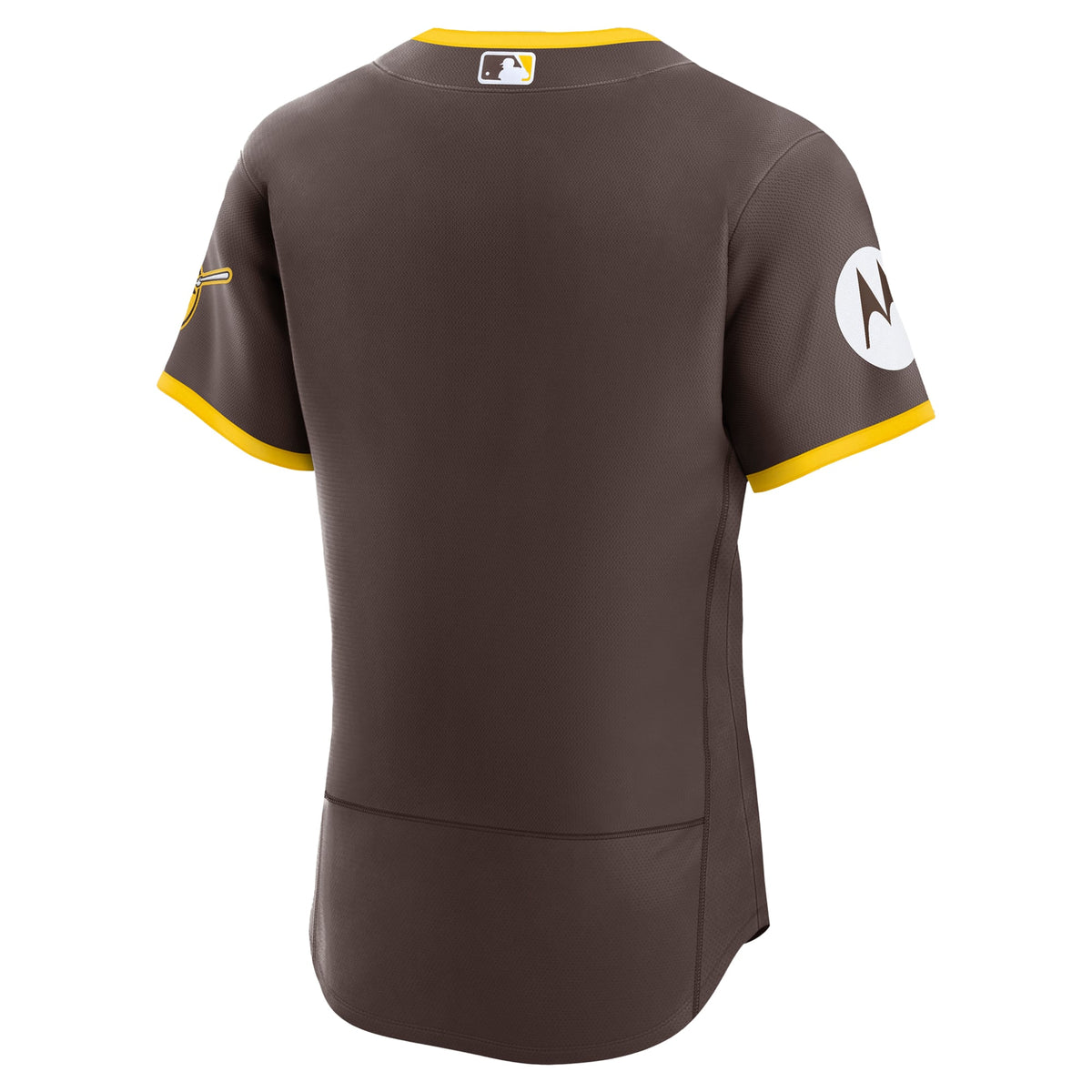Men's San Diego Padres Nike Brown Road Sponsor Patch Authentic Jersey