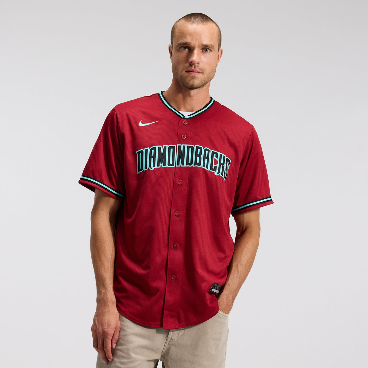 Men's Arizona Diamondbacks Corbin Carroll Nike Crimson Alternate 2 Replica Jersey