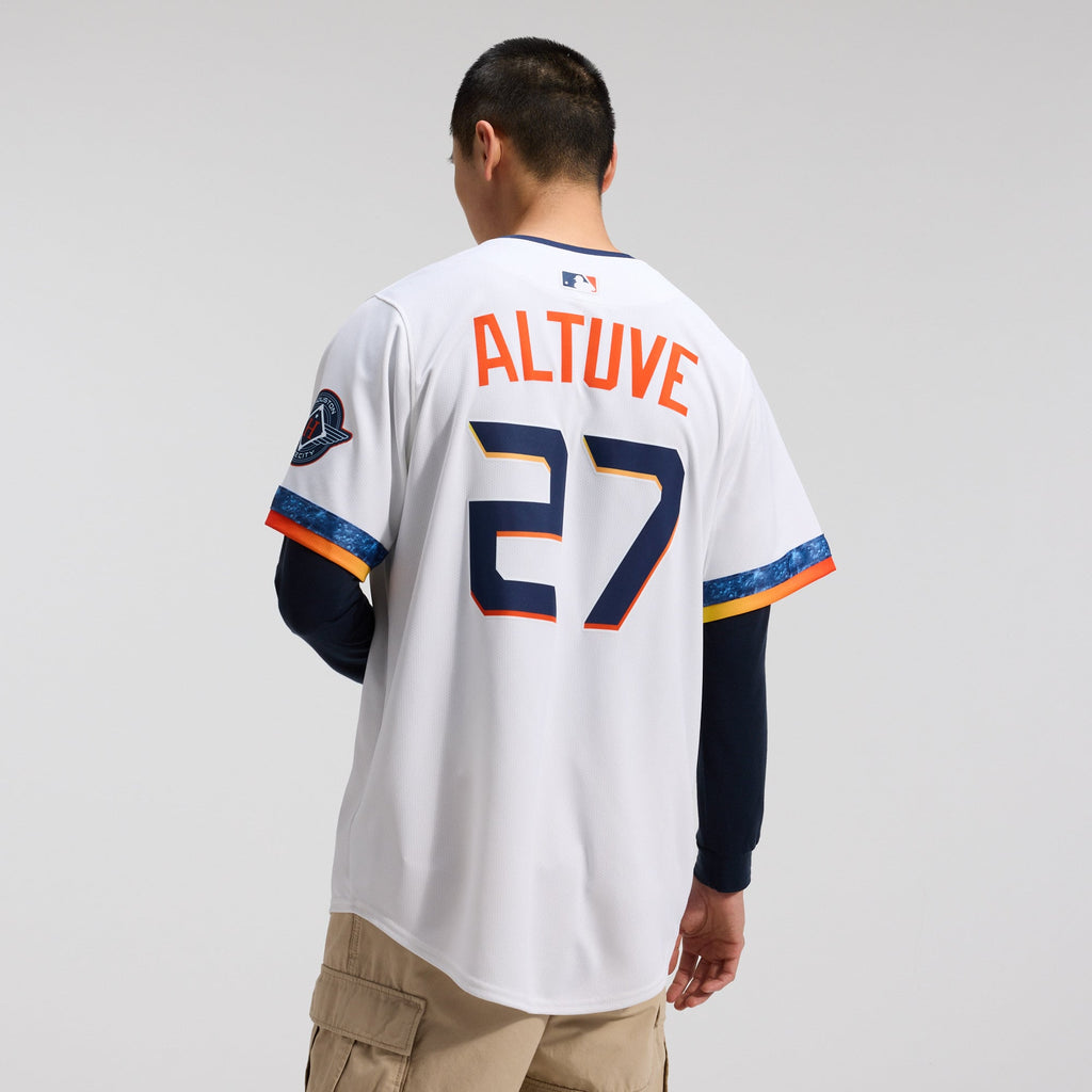 Men's Houston Astros Jose Altuve Nike White 2025 City Connect Limited Player Jersey