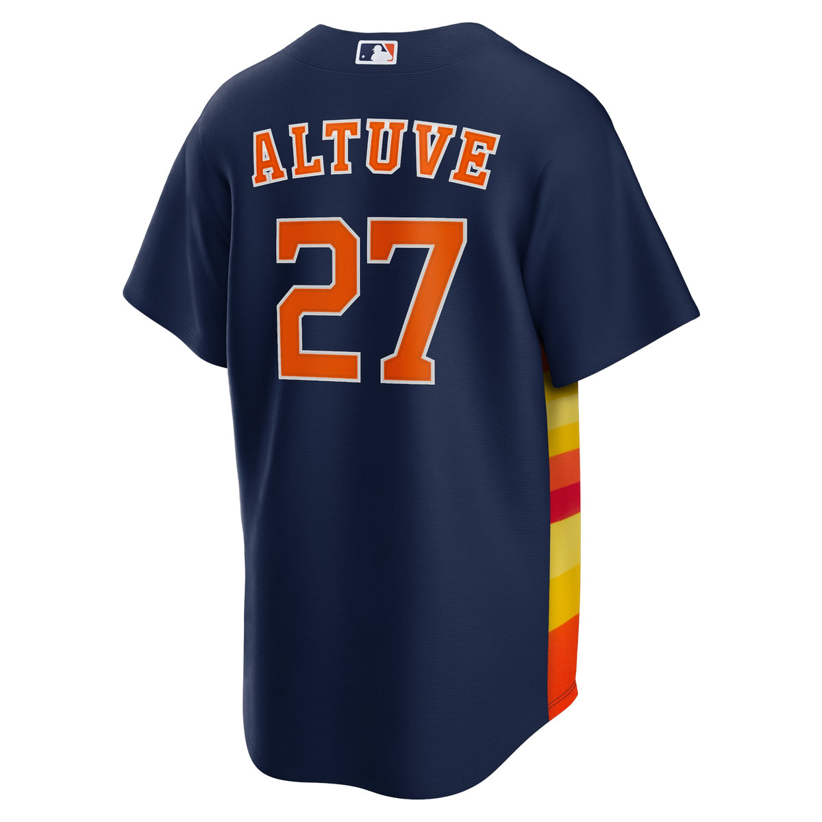 Men's Houston Astros Jose Altuve Nike Navy Alternate 2 Replica Jersey