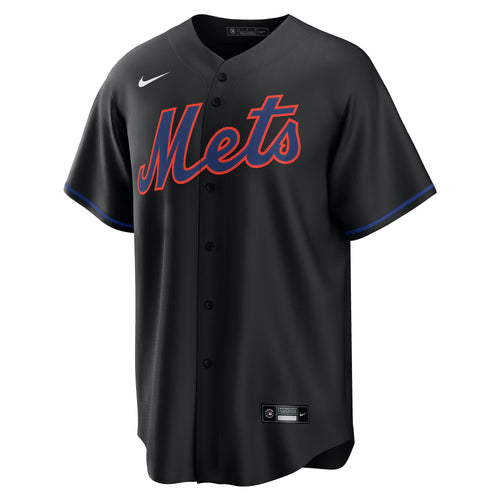 Men's  New York Mets Brandon Nimmo Nike Black Alternate Replica Jersey