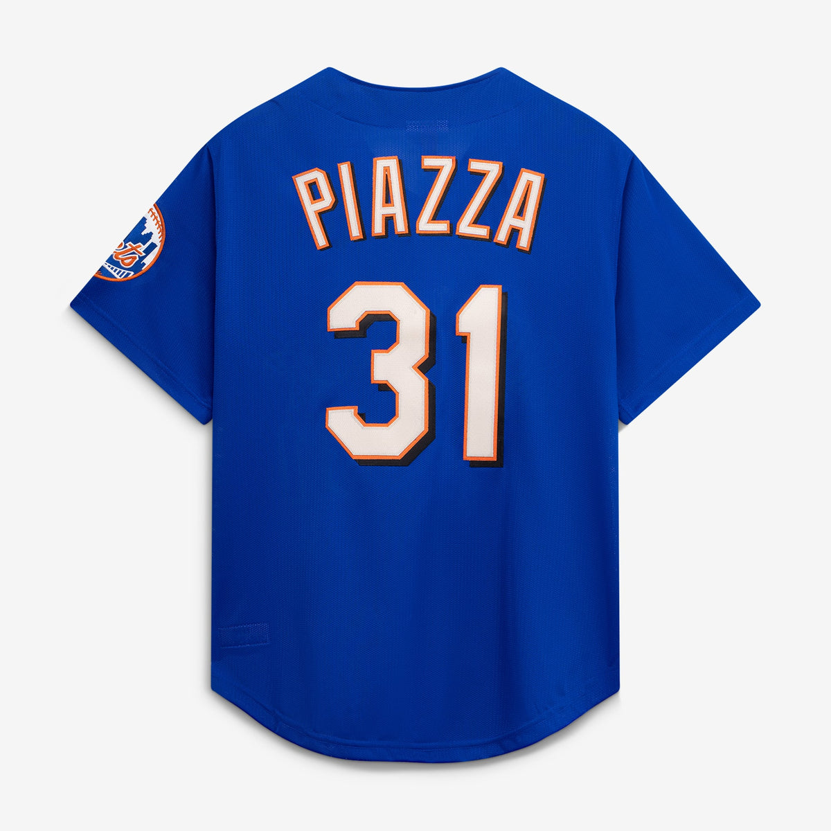 Men's New York Mets Mike Piazza Mitchell & Ness Royal Cooperstown Collection Mesh Batting Practice Button-Up Jersey