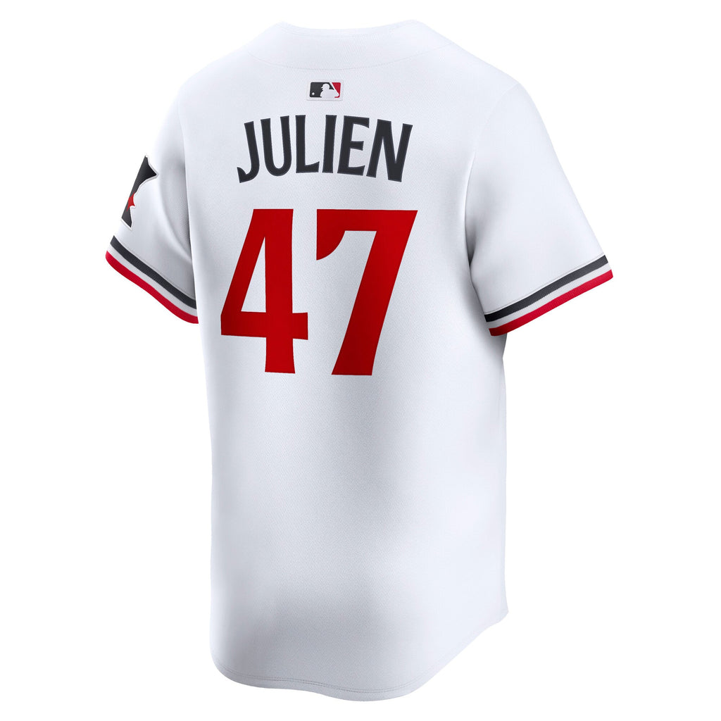 Men's Minnesota Twins Edouard Julien Nike White Home Limited Player Jersey