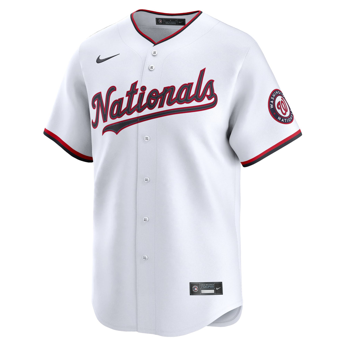 Men's Washington Nationals James Wood Nike White Home Limited Jersey