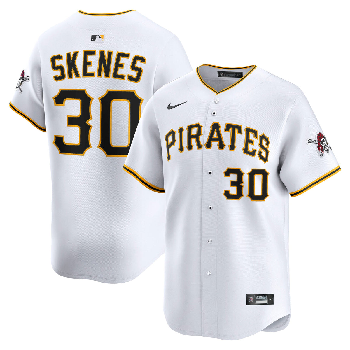 Men's Pittsburgh Pirates Paul Skenes Nike Gray Road Limited Player Jersey