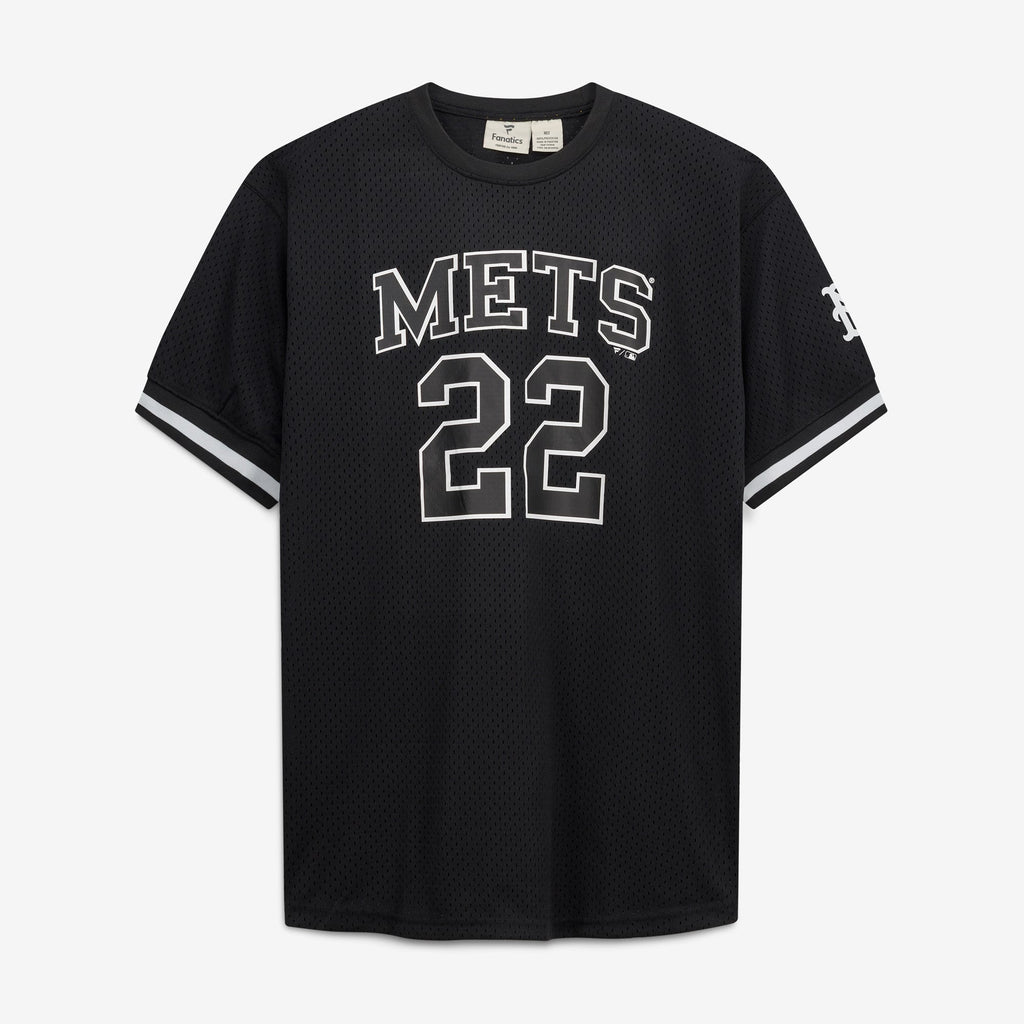 Men's New York Mets Juan Soto Fanatics Black/White Big & Tall Heavyweight Mesh Jersey