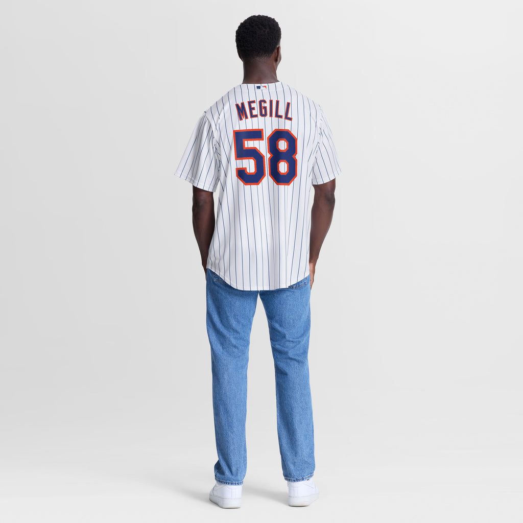 Men's New York Mets Tylor Megill Nike White Home Replica Jersey