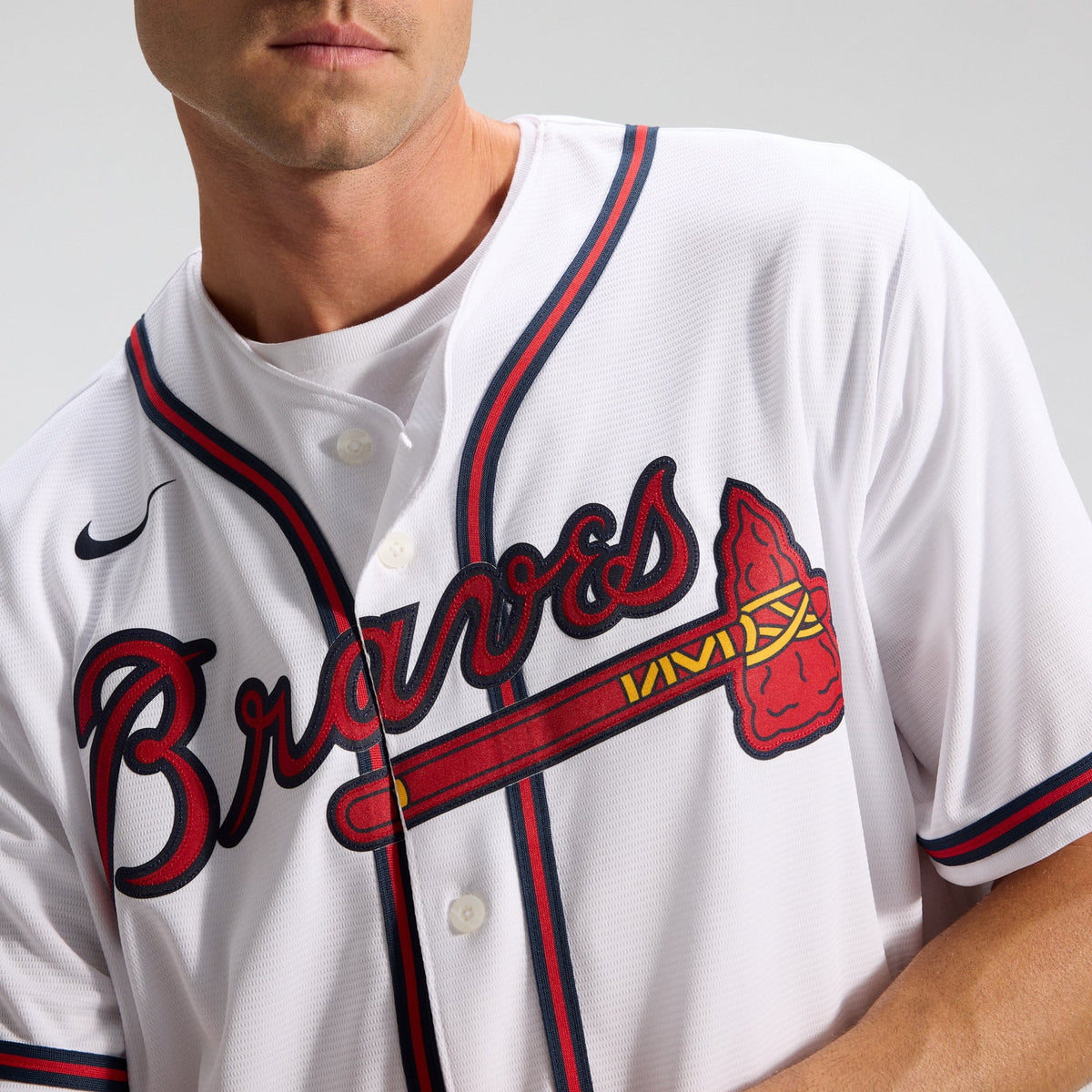Men's Atlanta Braves Nike White Home Replica Team Jersey