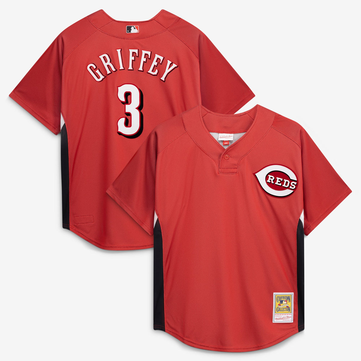 Men's Cincinnati Reds Ken Griffey Jr. Mitchell & Ness Red Authentic Batting Practice Jersey