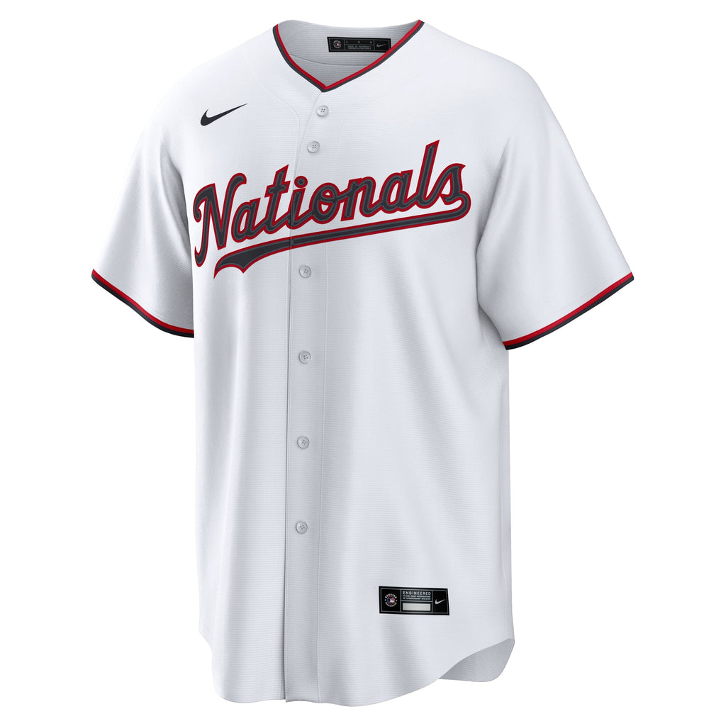 Men's  Washington Nationals James Wood Nike White Home Replica Jersey