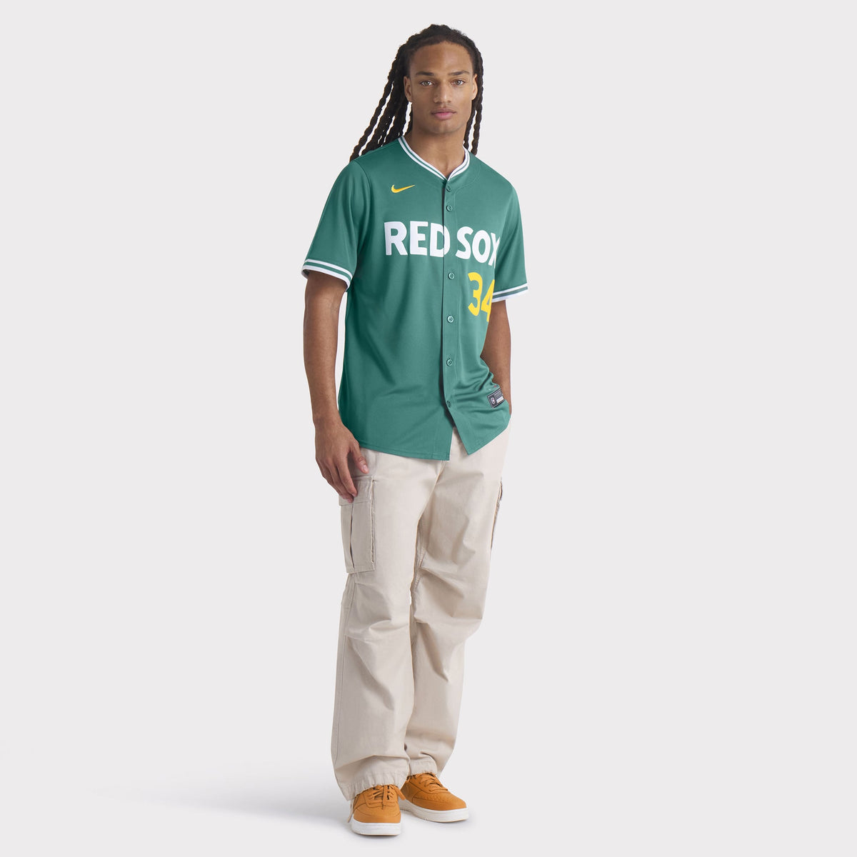 Men's Boston Red Sox David Ortiz Nike Green 2025 City Connect Limited Retired Player Jersey