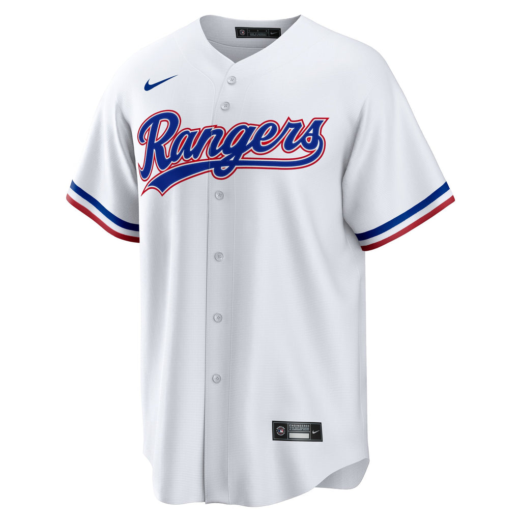 Men's Texas Rangers  Nike White #1 Dad Home Replica Jersey