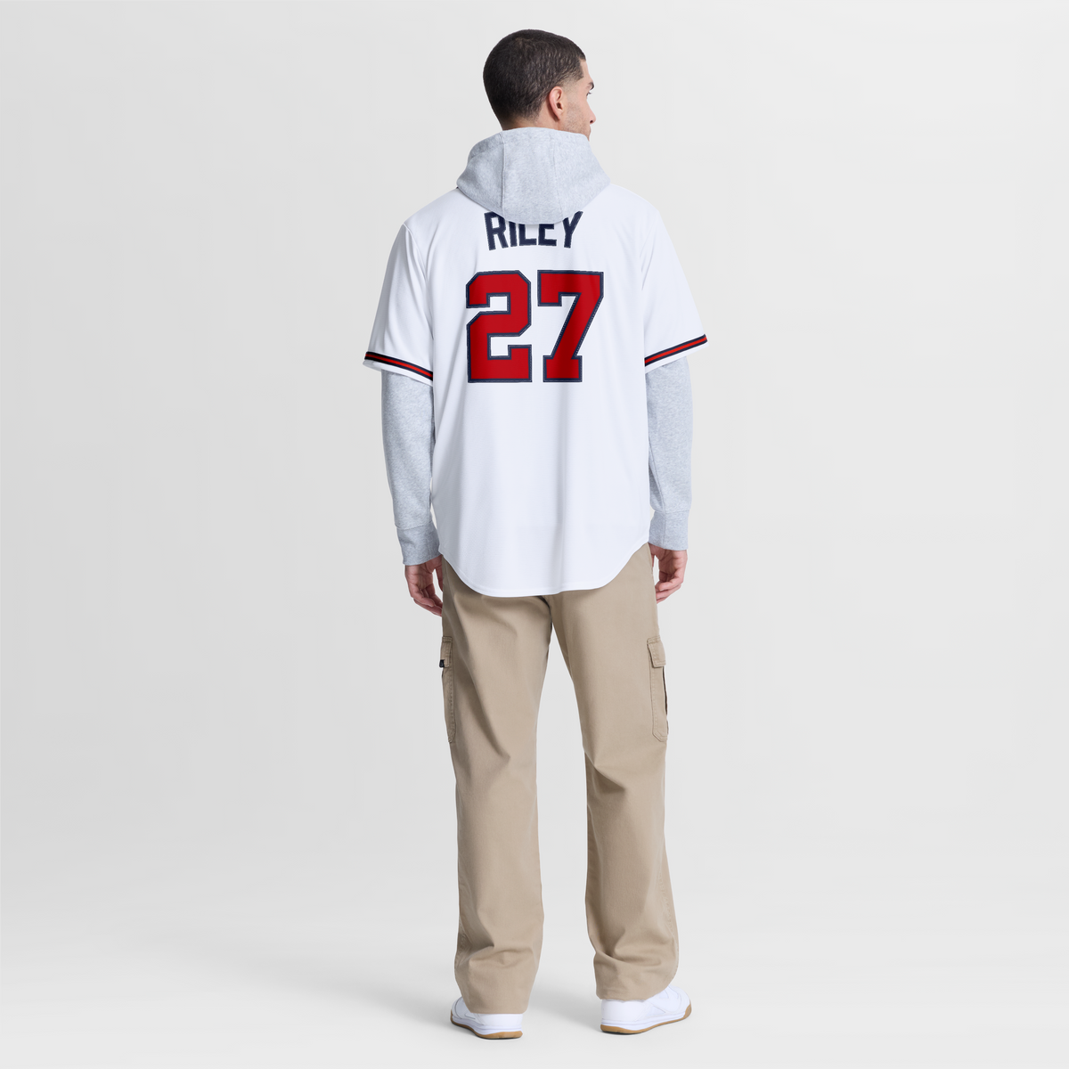 Men's Atlanta Braves Austin Riley Nike White Home Replica Jersey