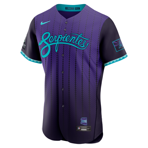 Men's Arizona Diamondbacks Nike Purple City Connect Authentic Sponsor Patch Jersey