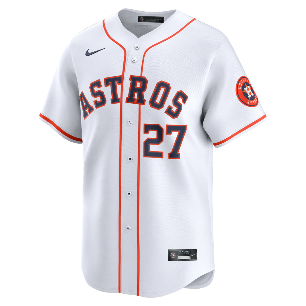 Men's Houston Astros Jose Altuve Nike White Home Limited Player Jersey