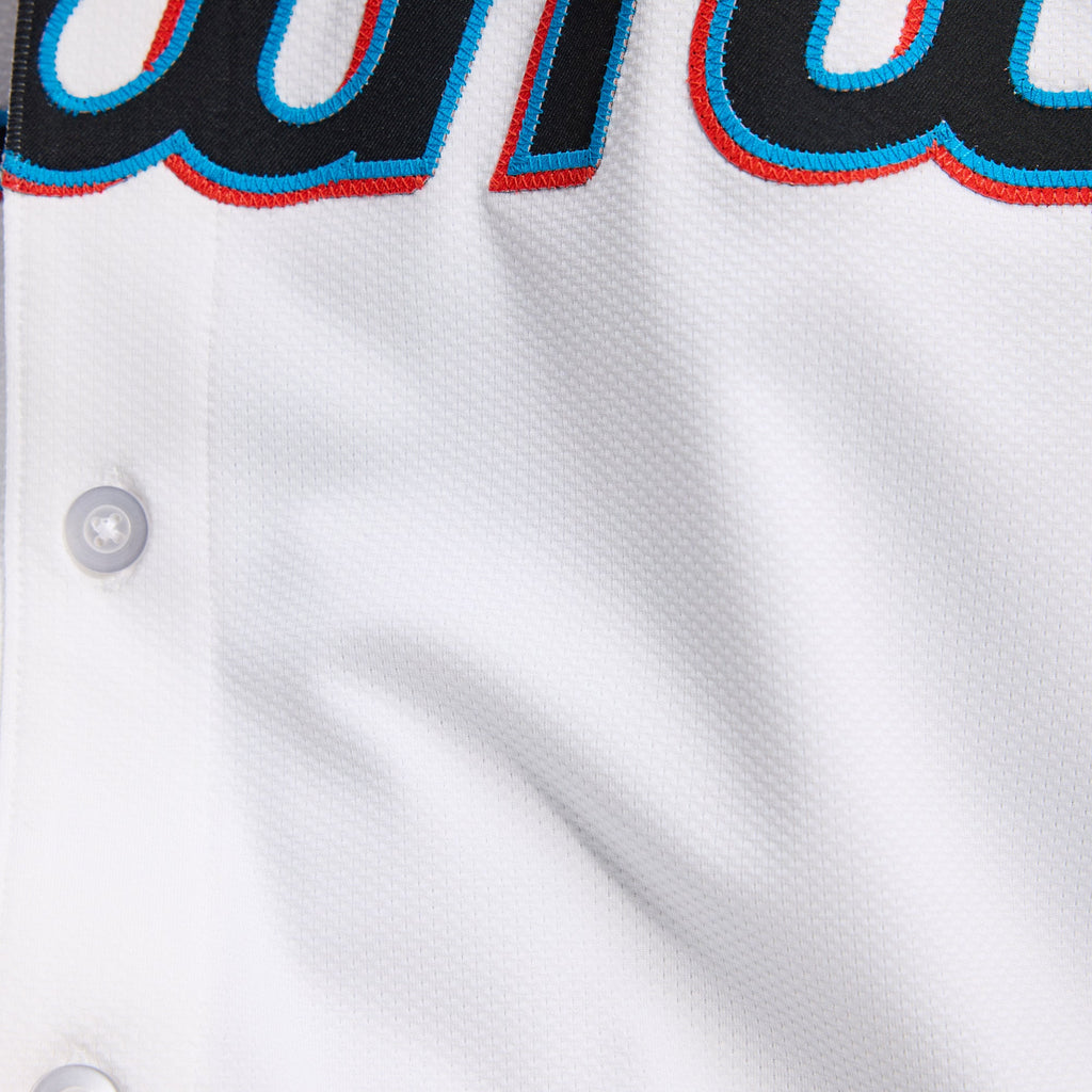 Men's Miami Marlins Nike White Home Elite Jersey