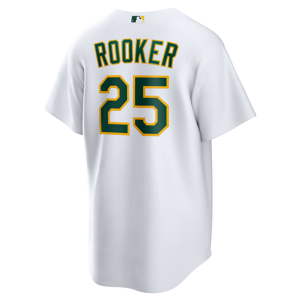 Men's Athletics Brent Rooker Nike White Home Replica Jersey
