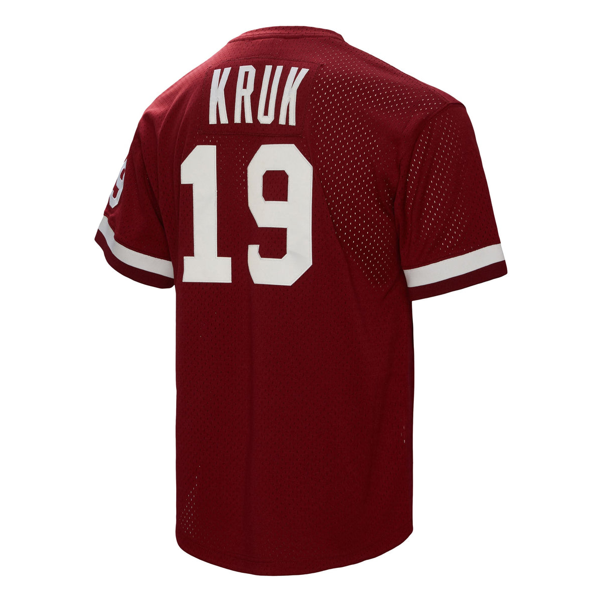 Men's Philadelphia Phillies John Kruk Mitchell & Ness Burgundy Big & Tall Cooperstown Collection Mesh Batting Practice Jersey