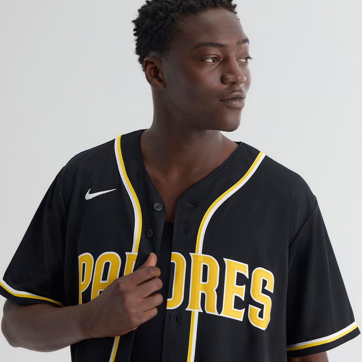 Men's San Diego Padres Fernando Tatis Jr. Nike Fashion Replica Black Out Jersey