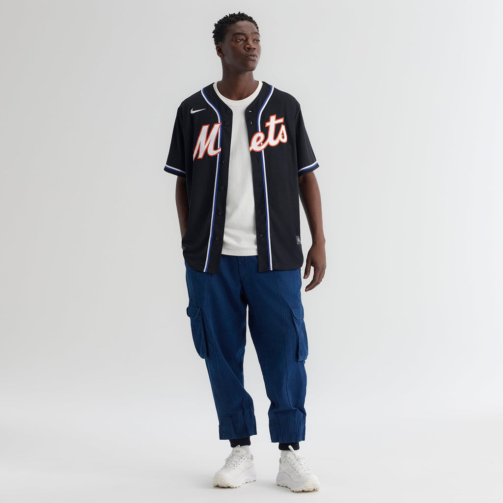 Men's New York Mets Juan Soto Nike Fashion Replica Black Out Jersey