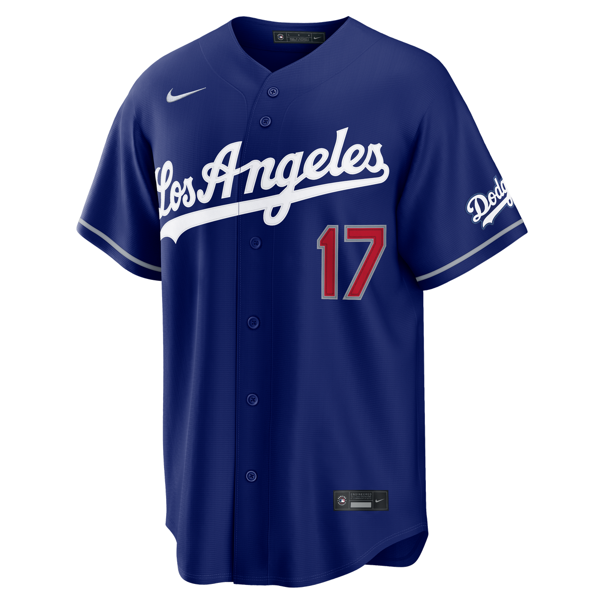 Men's Los Angeles Dodgers Shohei Ohtani Nike Royal Kanji Alternate Stadium Jersey
