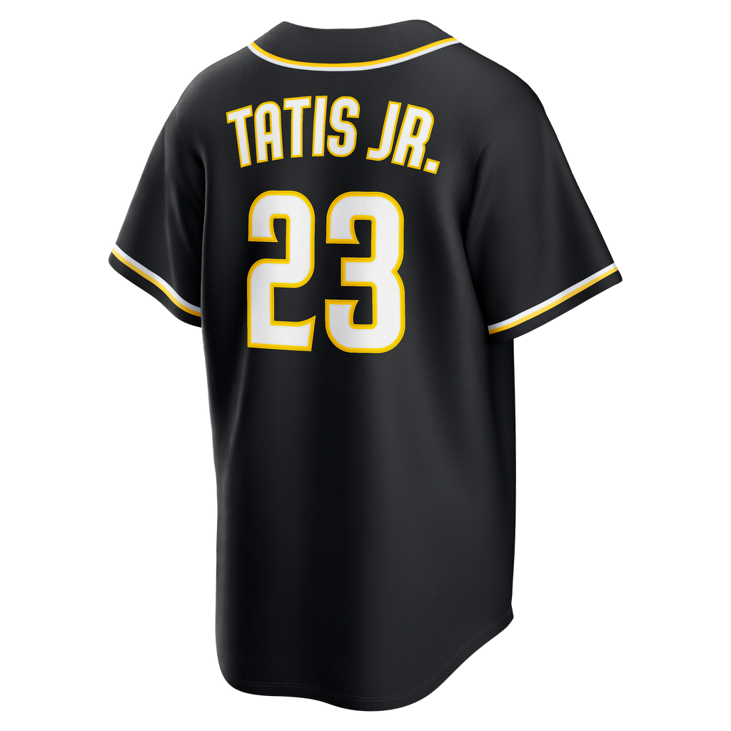 Men's San Diego Padres Fernando Tatis Jr. Nike Fashion Replica Black Out Jersey