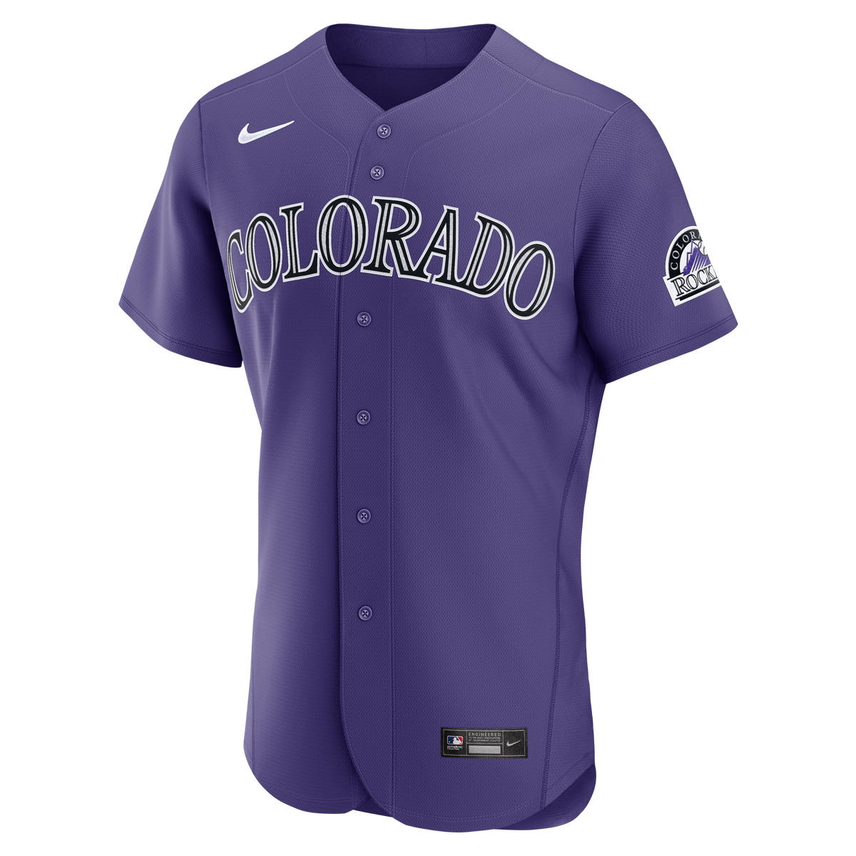 Men's Colorado Rockies  Nike Purple Alternate Authentic Jersey