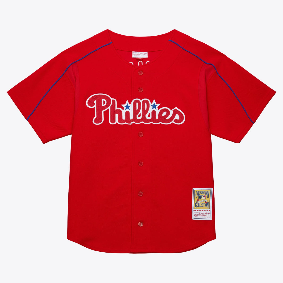 Men's Philadelphia Phillies Ryan Howard Mitchell & Ness Red Big & Tall Cooperstown Mesh Batting Practice Jersey