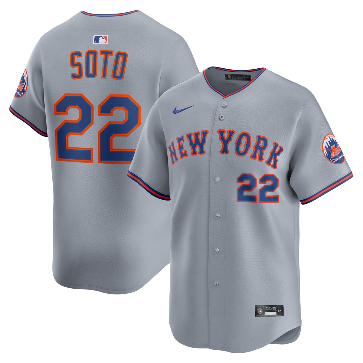 Men's New York Mets Juan Soto Nike Black Alternate Limited Player Jersey