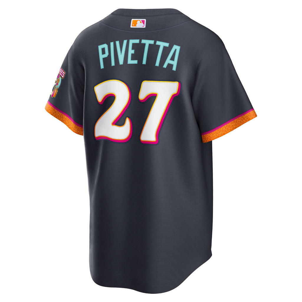 Men's San Diego Padres Nick Pivetta Nike Obsidian 2026 City Connect Stadium Jersey