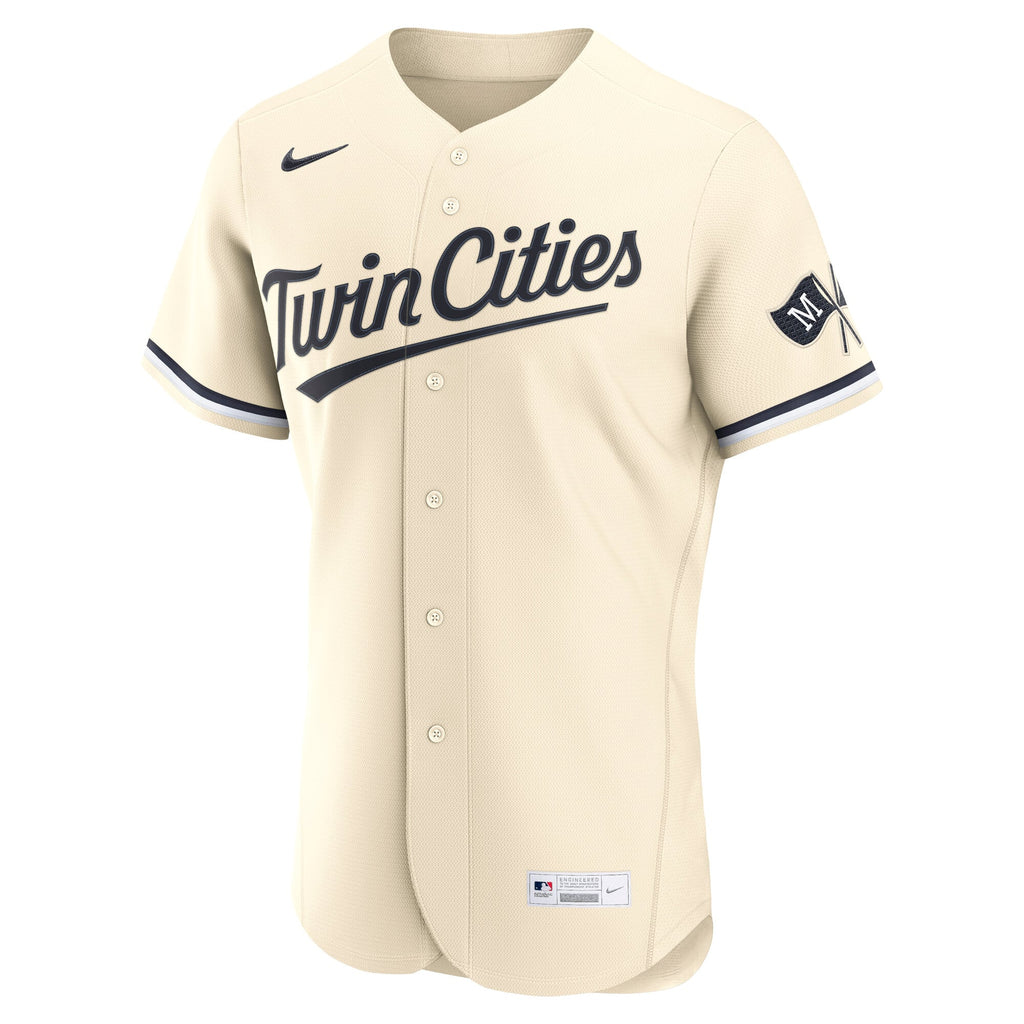 Men's Minnesota Twins  Nike Cream Alternate Authentic Jersey