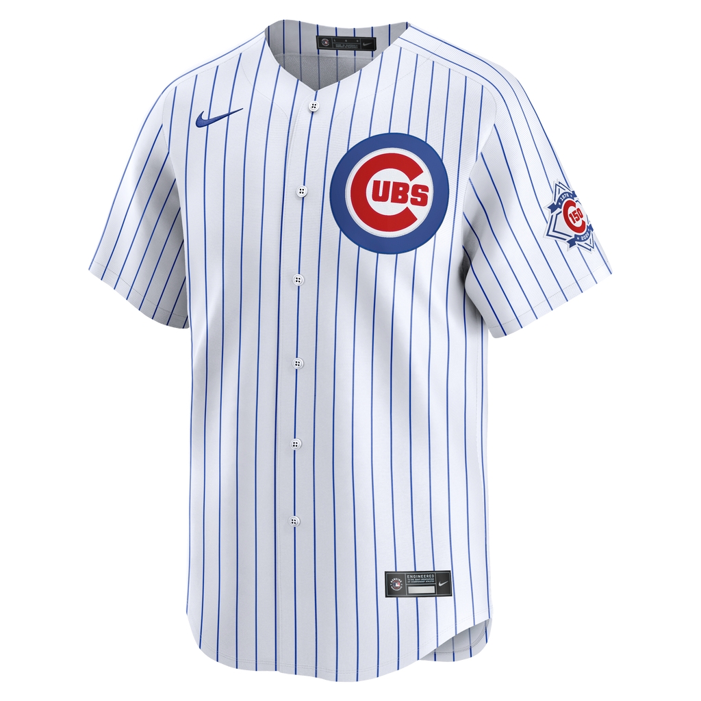 Men's Chicago Cubs Pete Crow-Armstrong Nike White 150th Anniversary Limited Jersey