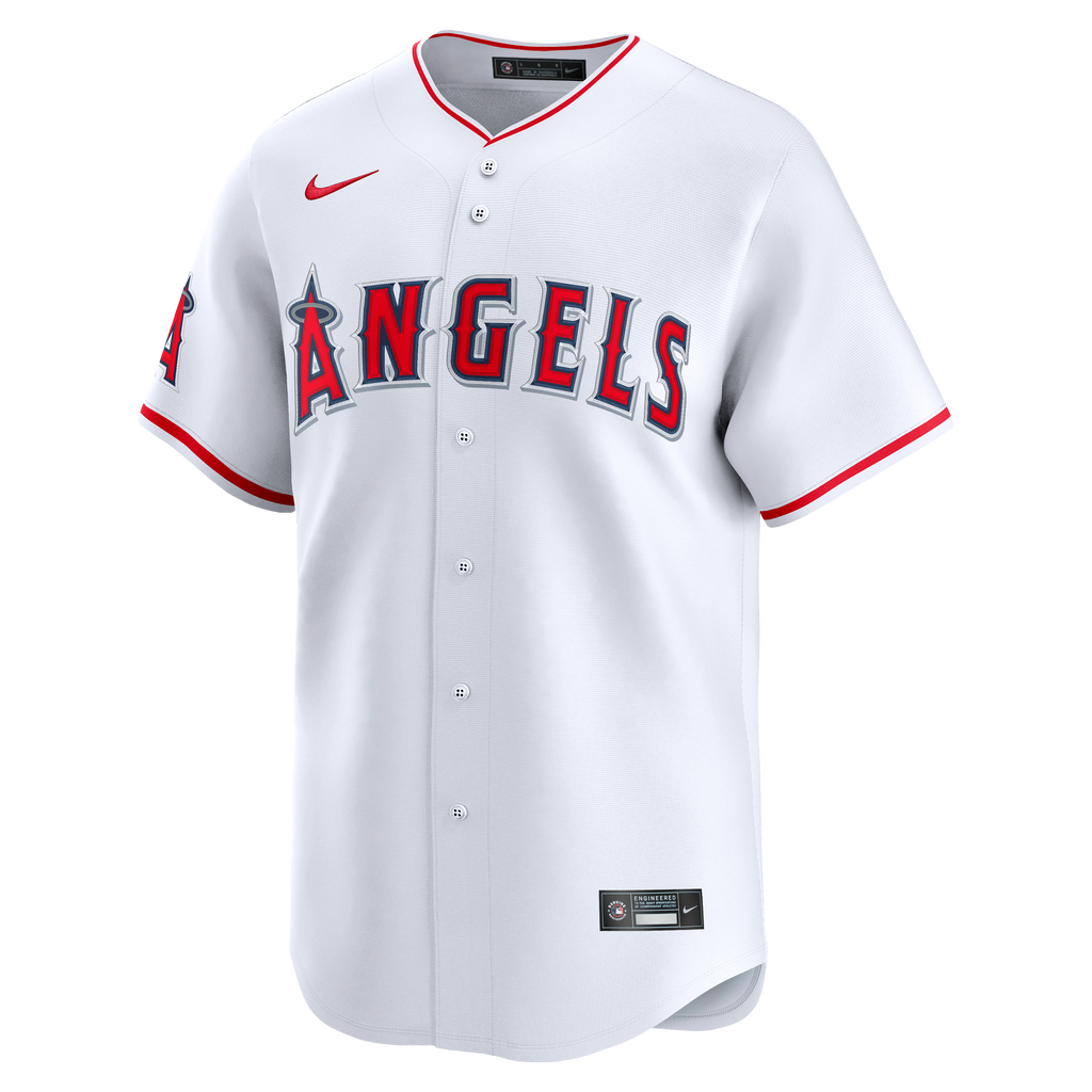 Men's Los Angeles Angels Nike White Home Limited Jersey