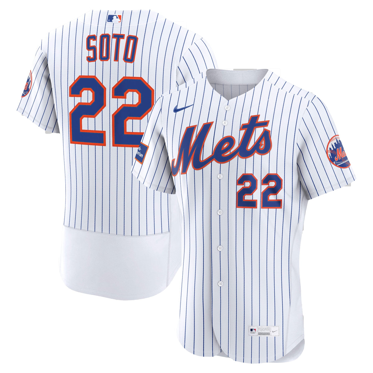 Men's New York Mets Juan Soto Nike Black Alternate Authentic Sponsor Patch Jersey