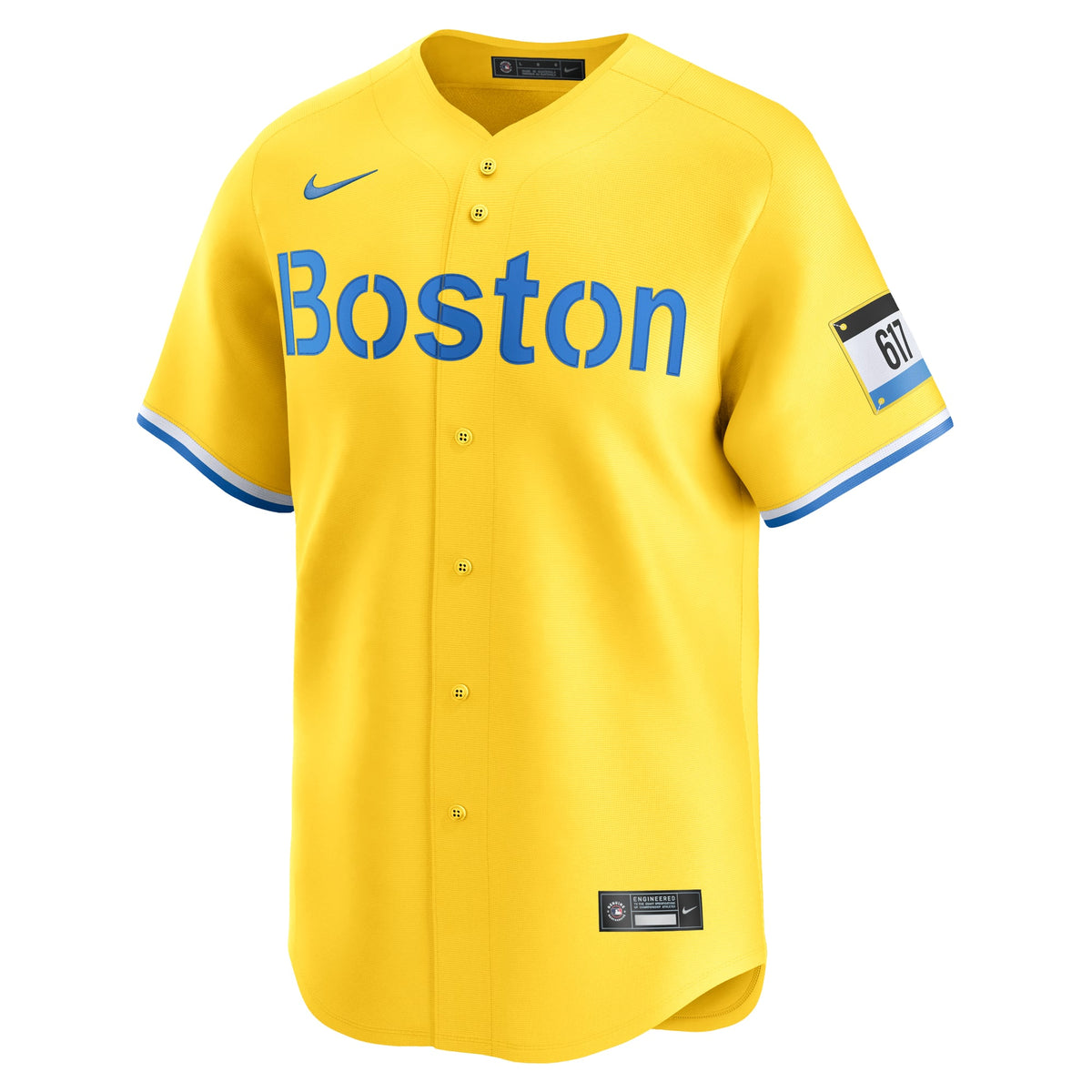 Men's Boston Red Sox Ceddanne Rafaela Nike Gold Alternate Limited Jersey