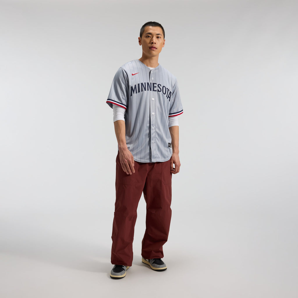 Men's Minnesota Twins Nike Gray Road Replica Team Jersey