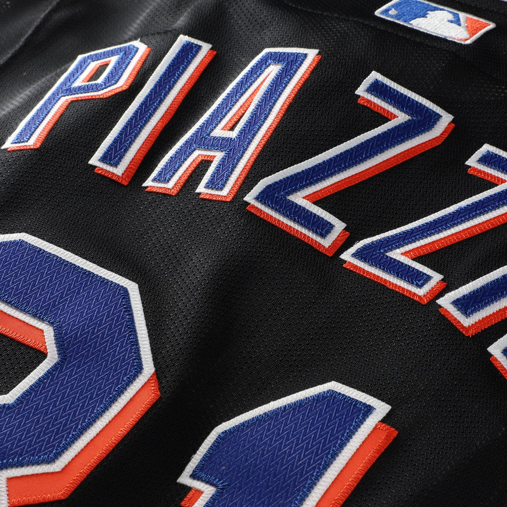 Men's New York Mets Mike Piazza Mitchell & Ness Black Cooperstown Collection 2000 Batting Practice Jersey