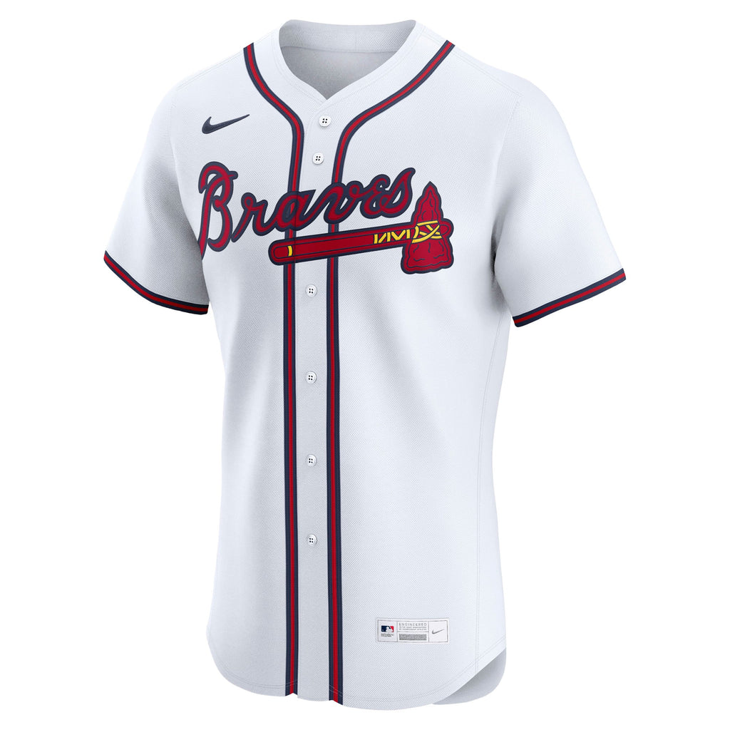 Men's Atlanta Braves Ronald Acuña Jr. Nike White Home Elite Player Jersey