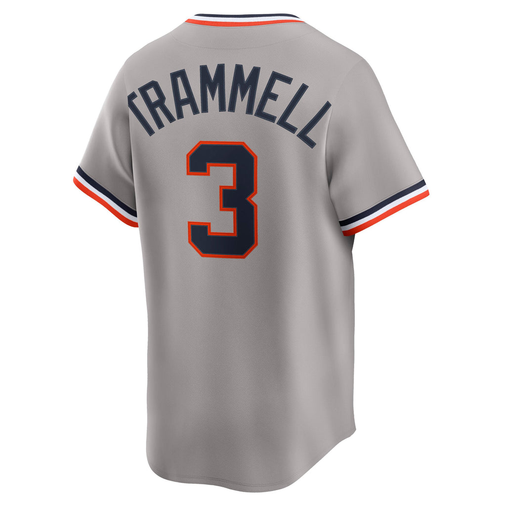Men's Detroit Tigers Alan Trammell Nike Gray Cooperstown Collection Limited Jersey