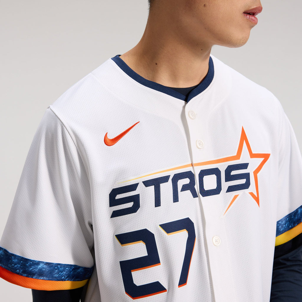 Men's Houston Astros Jose Altuve Nike White 2025 City Connect Limited Player Jersey