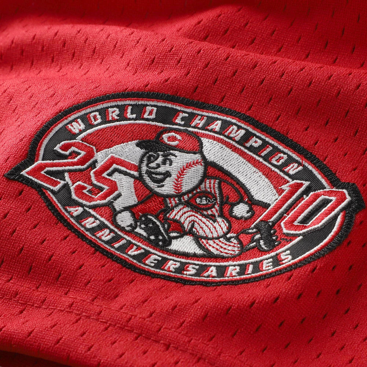 Men's Cincinnati Reds Barry Larkin Mitchell & Ness Black Cooperstown Collection Mesh Batting Practice Button-Up Jersey